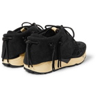 visvim - FBT Prime Runner Suede and Mesh Sneakers - Men - Black