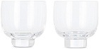 NUDE Glass Two-Pack Clear Tumbler Glasses, 8.75 oz