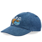 END. x A.P.C. 'Coffee Club' Eden Cap in Light Blue