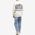 Off-White Men's Graffiti Zine Chunky Crew Neck Knit in White