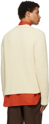 Jil Sander Off-White Knit Cardigan