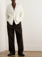 The Frankie Shop - Lucas Ribbed-Knit Cardigan - White