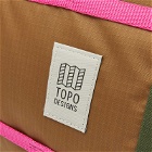 Topo Designs Mountain Duffel Bag in Burgundy/Dark Khaki