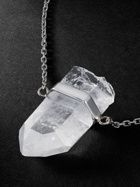 JIA JIA - Bar White Gold Crystal Quartz Necklace