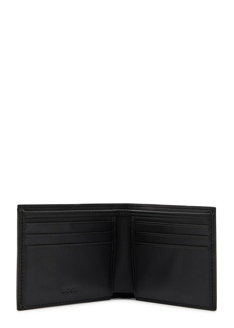 Boss Northon Saffiano Leather Wallet - Black - One Size