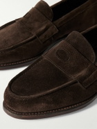 Drake's - Charles Suede Penny Loafers - Brown