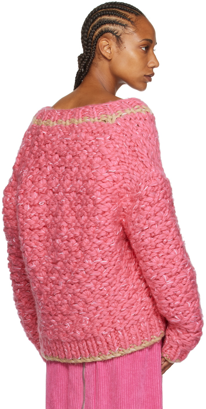 Eckhaus Latta Pink Crewneck Jacket