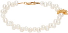 Alighieri Gold & White Pearl 'The Calliope' Bracelet
