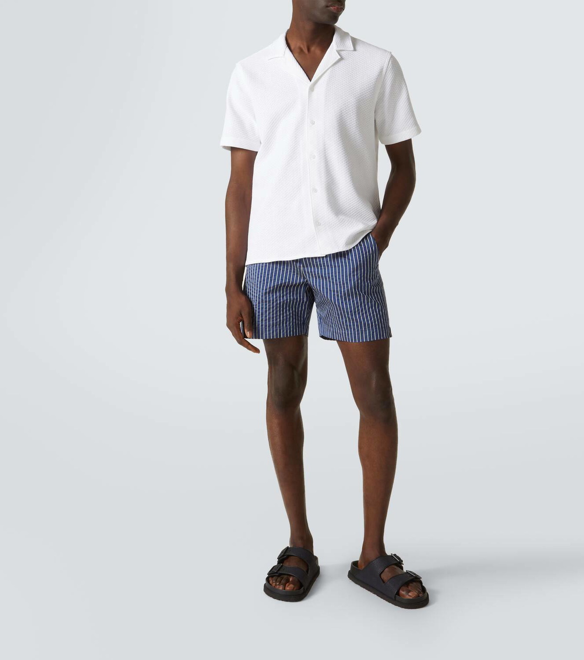 Orlebar Brown Maitan cotton bowling shirt