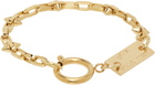 IN GOLD WE TRUST PARIS SSENSE Exclusive Thin Spike Bracelet