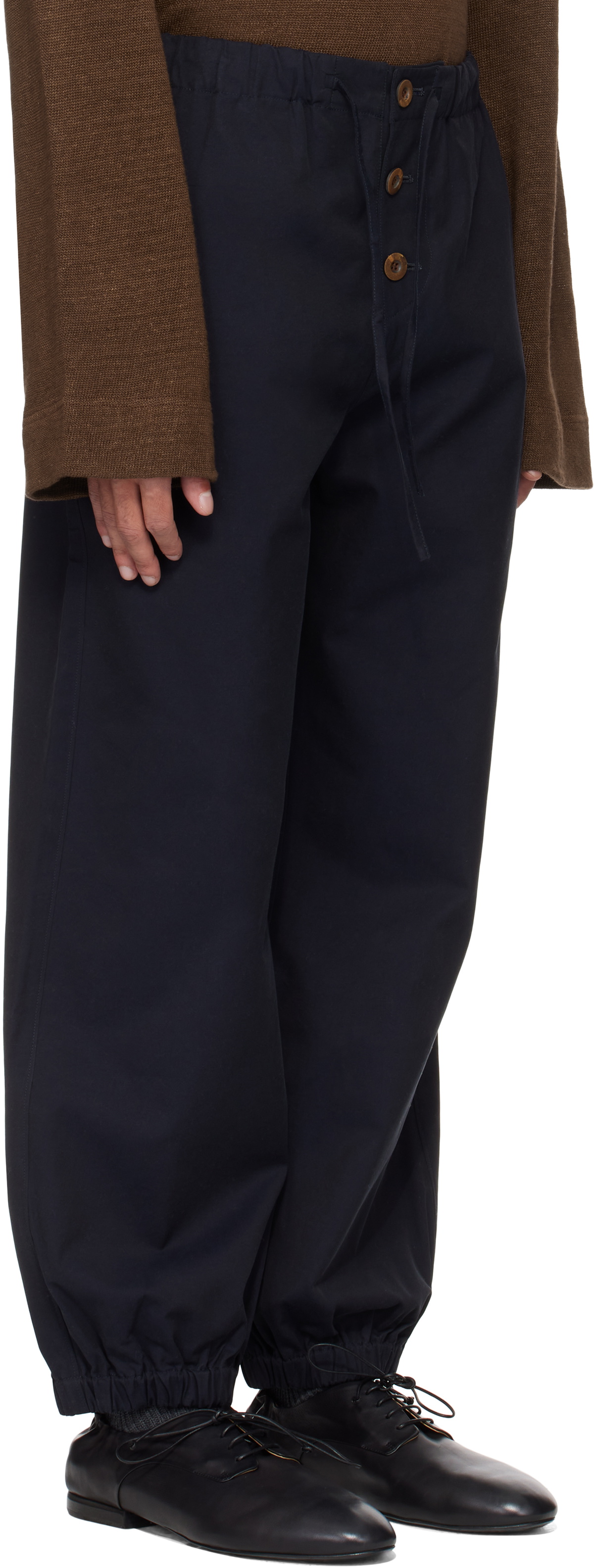 Aviva Jifei Xue Black Drawstring Lounge Pants