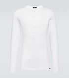 Tom Ford Cotton jersey Henley shirt