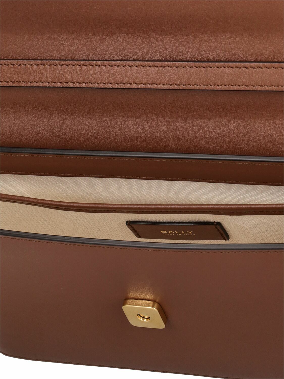 BALLY - Large Emblem Folio Leather Shoulder Bag Bally