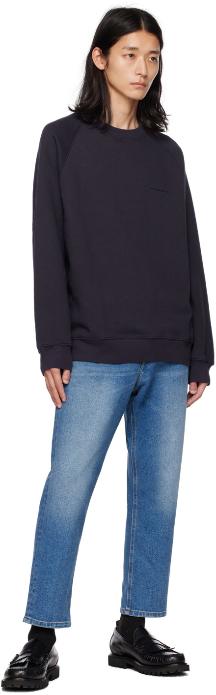 NN07 Navy Carlo Sweatshirt