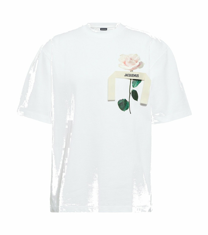 Photo: Jacquemus Le Rose printed cotton T-shirt