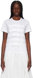 Comme des Garçons Girl White Cotton Jersey T-shirt