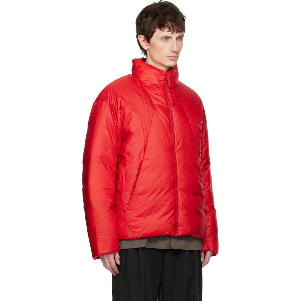 Veilance Red Conduit Down Jacket
