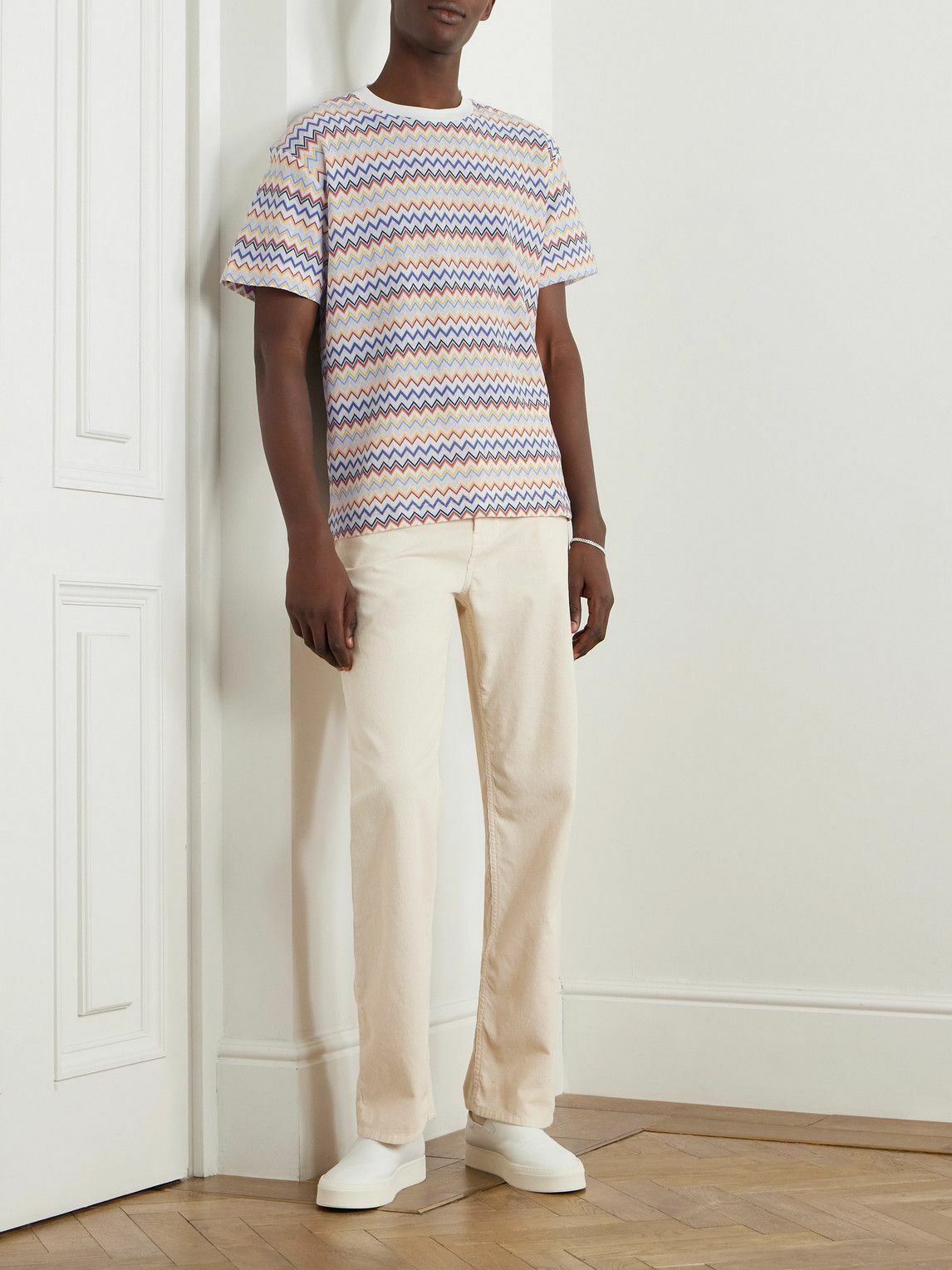 Missoni - Crochet-Knit Cotton T-Shirt - Multi