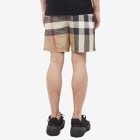 Burberry Men's Guildes Large Check Swim Short in Archive Beige Check