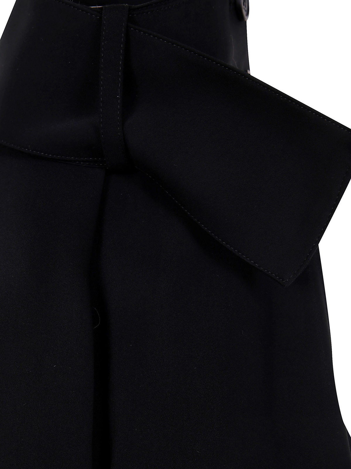 Courreges Dress Scarf Mockneck in Black