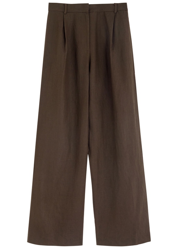 Photo: Faithfull The Brand Stevie Linen Trousers Brown