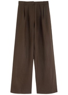 Faithfull The Brand Stevie Linen Trousers Brown