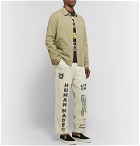 Human Made - Printed Cotton and Ramie-Blend Trousers - Beige