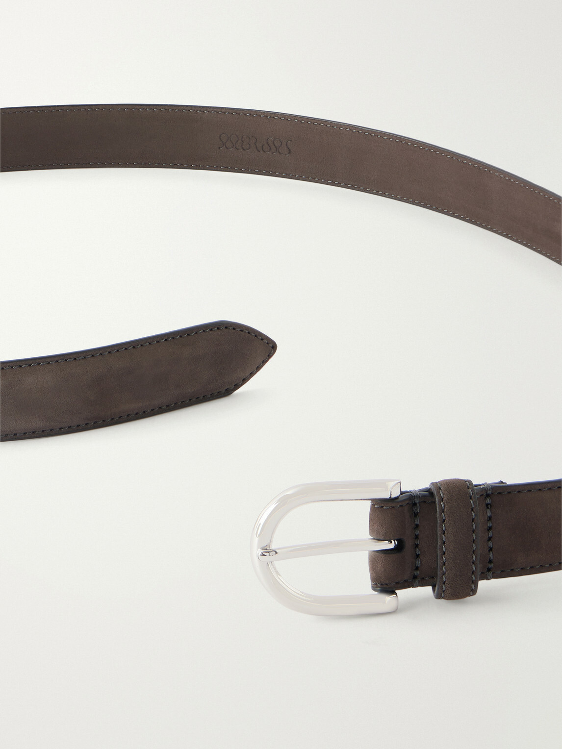 MORJAS - The Belt 2.5cm Nubuck Belt - Brown