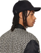 Balmain Black 'Balmain Signature' Cotton Cap