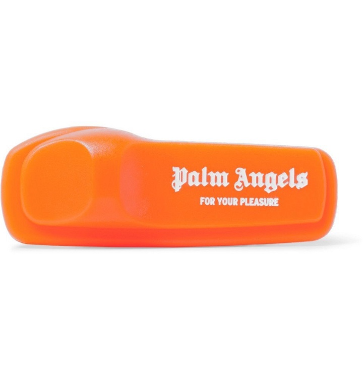 Photo: Palm Angels - Anti-Theft Logo-Print Pin - Bright orange