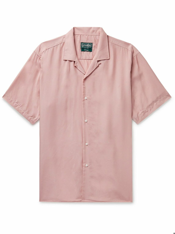 Photo: Gitman Vintage - Convertible-Collar Voile Shirt - Pink