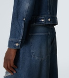 Simone Rocha Embellished cropped denim jacket