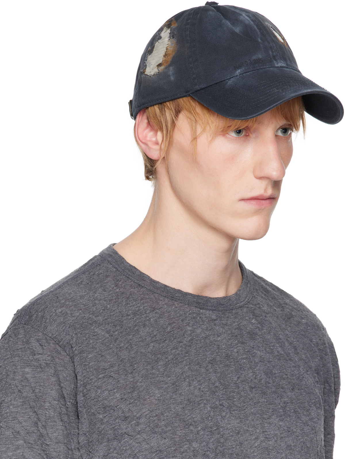 Apartment 1007 SSENSE Exclusive Navy Distressed Cap