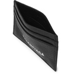 Balenciaga - Arena Logo-Print Creased-Leather Cardholder - Men - Black