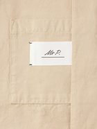 Mr P. - Garment-Dyed Cotton-Twill Blazer - Neutrals
