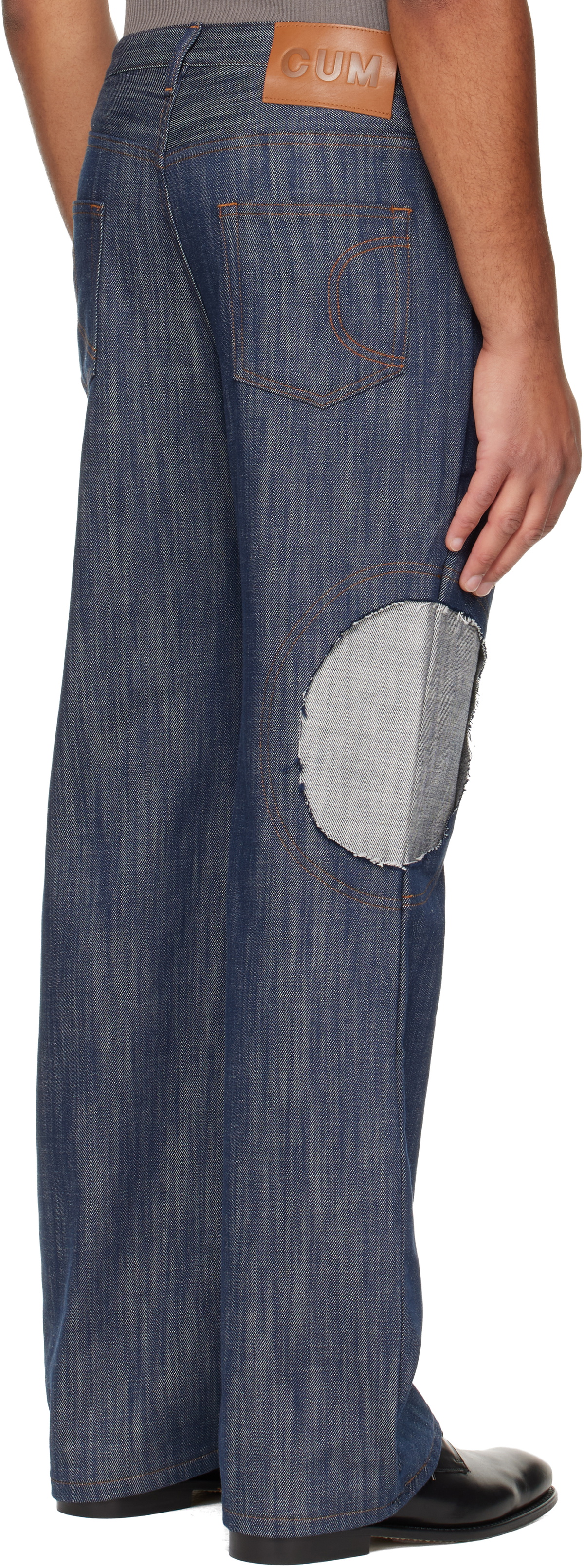 Edward Cuming Navy Circle Window V01s Jeans