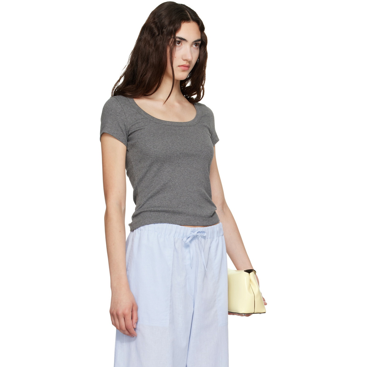 FLORE FLORE SSENSE Exclusive Gray Lulu Baby T-shirt