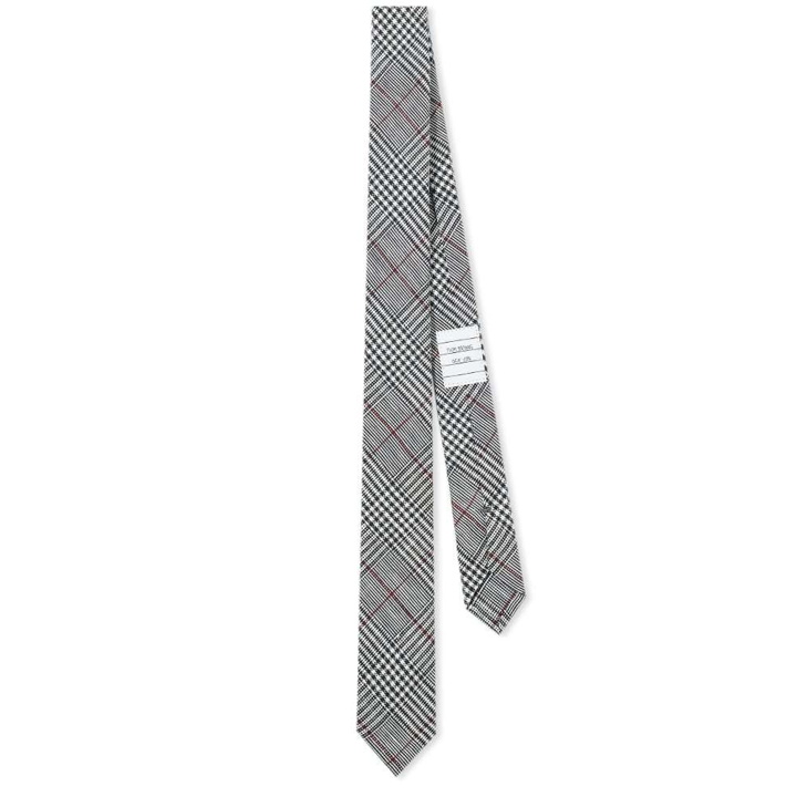 Photo: Thom Browne Classic Crisp Check Linen Tie