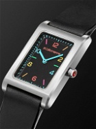 laCalifornienne - Daybreak 24mm Stainless Steel and Leather Leather Watch, Ref. No. DB-11 SS SB