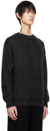 AURALEE Black Brushed Sweater