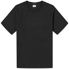 C.P. Company Men's 30/2 Mercerized Jersey Twisted Logo T-Shirt in Black
