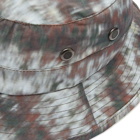 Wood Wood Men's Distorted Stripe Bucket Hat in Dark Green