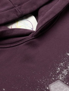 Camp High - Star Camp Logo-Print Cotton-Jersey Hoodie - Purple