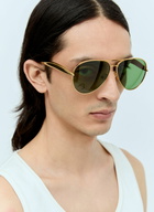 Bottega Veneta Sardine Aviator Sunglasses