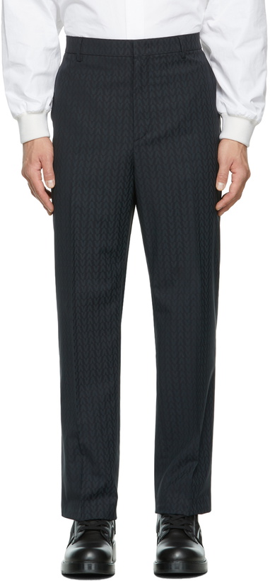 Photo: Valentino Navy 'Optical Valentino' Trousers