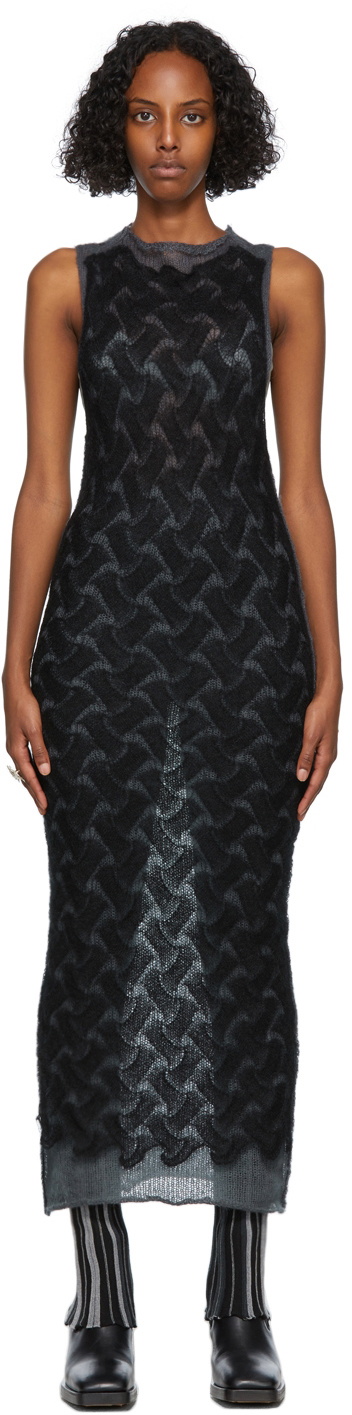 PERVERZE Black & Grey Double Knit Dress PERVERZE