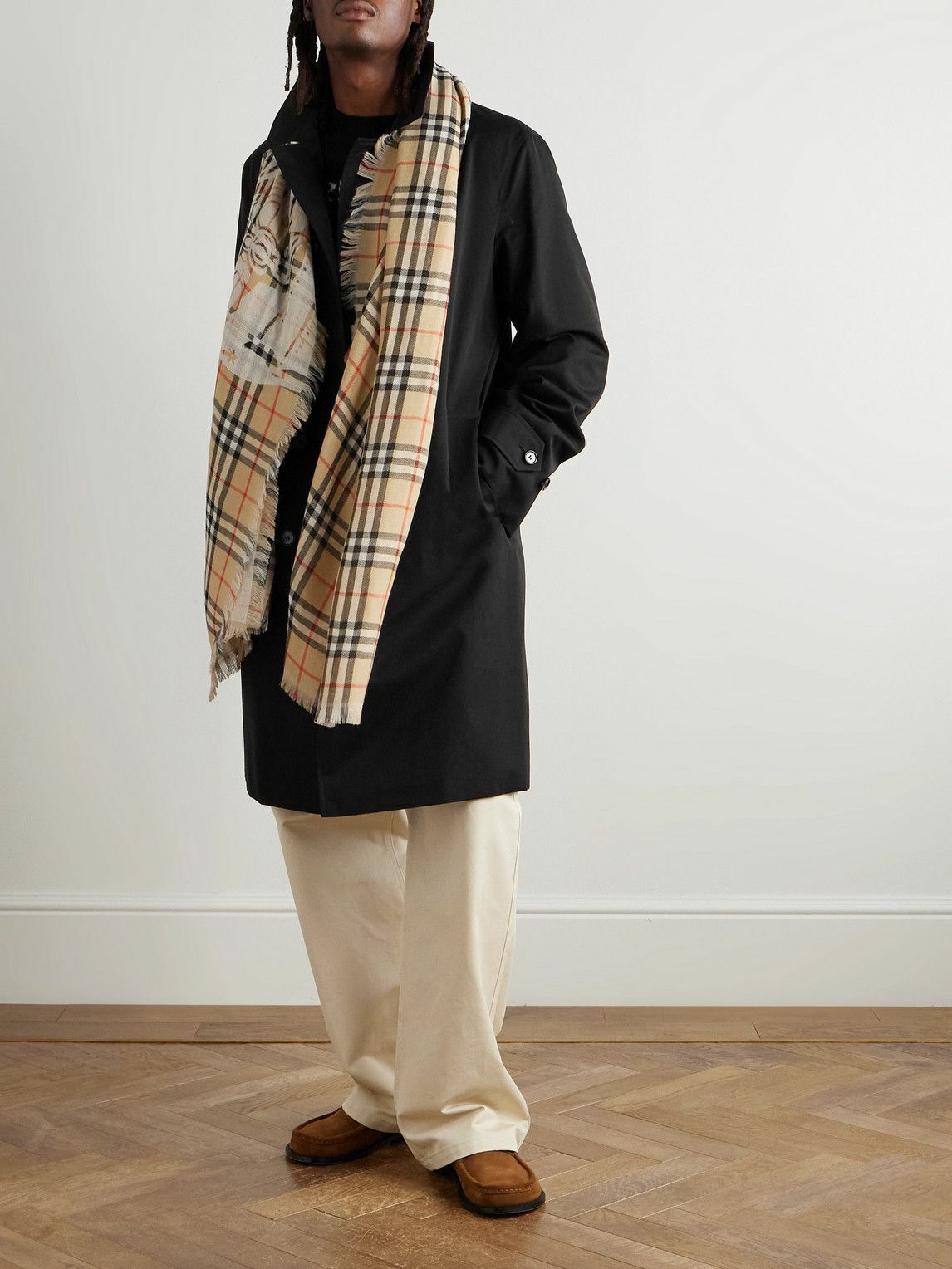 Burberry - Cotton-Gabardine Trench Coat - Black