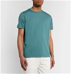 Loro Piana - Cotton-Jersey T-Shirt - Blue