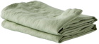 Tekla Two-Pack Green Linen Glass Towel