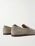 Tod's - Suede Penny Loafers - Neutrals